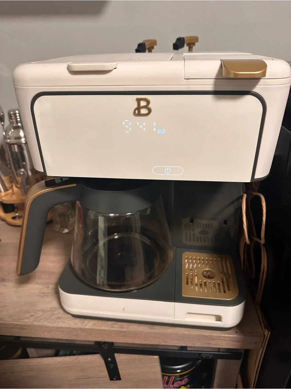 Beautiful by Drew Dual Brew Coffee Maker, White Icing